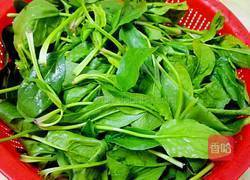 清炒菠菜的做法图解1