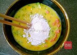 槐花鸡蛋饼的做法图解4