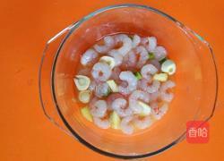 虾仁扒油菜的做法图解2