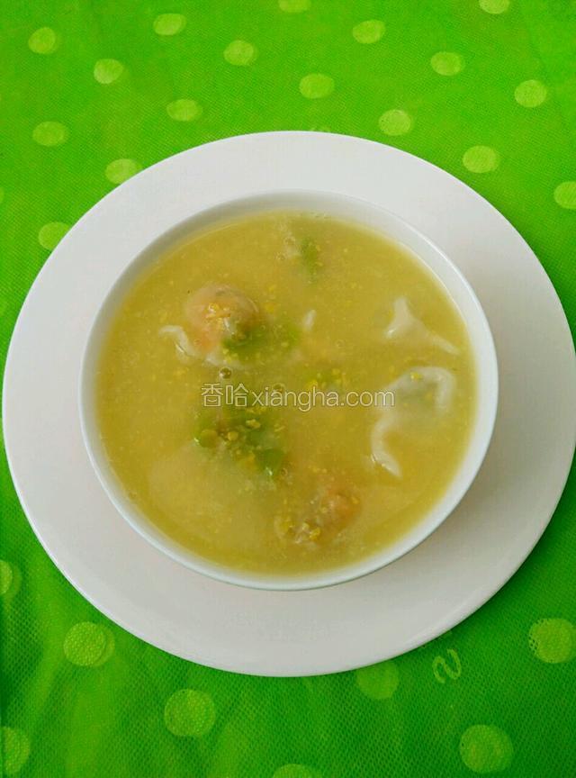 玉米粥煮饺子