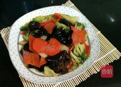 山药木耳蔬菜的做法图解5