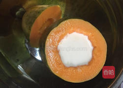 木瓜鲜奶冻的做法图解7