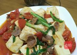 番茄豆腐炒瘦肉的做法图解9