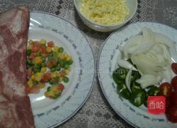 番茄培根披萨的做法图解4