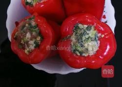 红辣椒酿肉的做法图解2