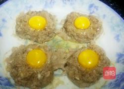 太阳蛋蒸肉丸的做法图解5