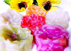 五彩肉皮冻之富贵花开的做法图解15