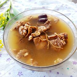 虫草花核桃猪骨汤的做法[图]