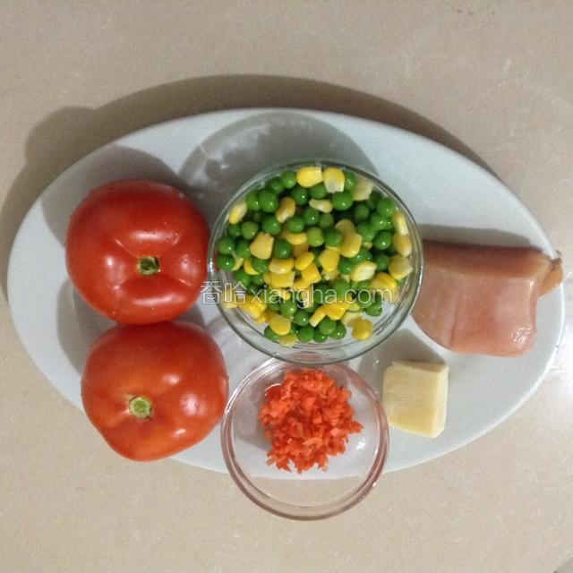 将食材准备好。