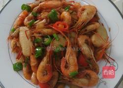 马蹄炒河虾的做法图解7