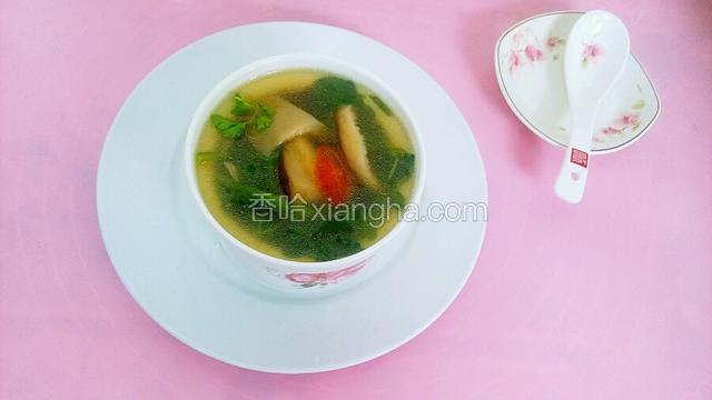 西洋菜香菇汤
