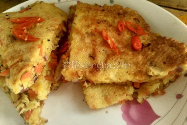 胡萝卜鸡蛋饼