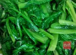清炒油麦菜的做法图解3