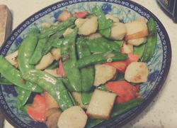 荷兰豆炒鱼丸