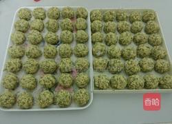 油炸绿豆丸子的做法图解3