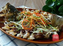 豆酱豉油蒸鲈鱼的做法图解13