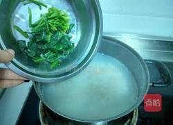 菠菜虾仁粥的做法图解9