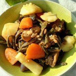 干豆角炖鸡块的做法[图]