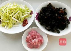肉碎蒜香炒木耳的做法图解1