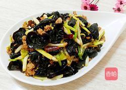 肉碎蒜香炒木耳的做法图解7