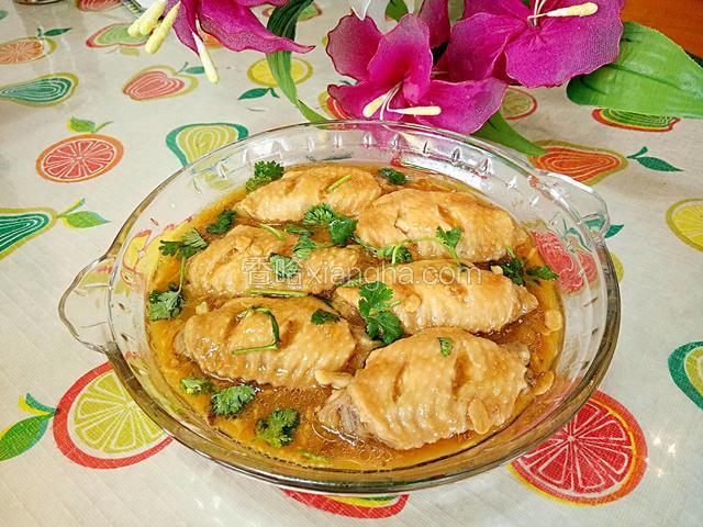 豆瓣酱蒸鸡翅（吉）