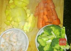 虾仁咖喱饭的做法图解3