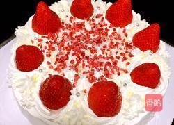 草莓(蓝莓)奶油戚风蛋糕(八寸)的做法图解15