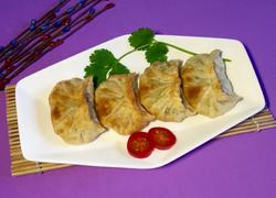 香煎韭菜猪肉饺子