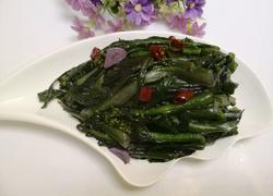 蒜蓉红菜心