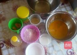 南瓜蜂蜜蛋糕卷的做法图解1