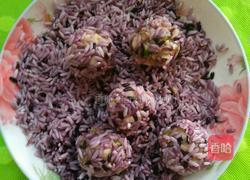 紫米香菇元子的做法图解6