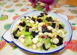西葫木耳炒贝丁的做法图解17