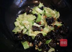 西葫木耳炒贝丁的做法图解13