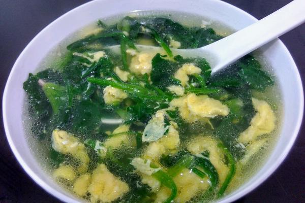 菠菜蛋花汤的做法大全