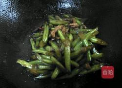 豆角炒肉丝的做法图解5