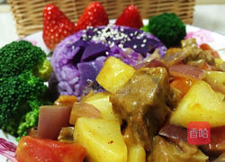 咖喱牛肉水果饭的做法图解15