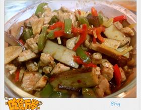 家常鸡蛋干炒肉[图]
