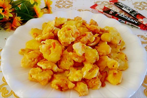 时蔬炸虾仁