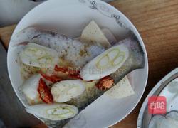 蒸鲳鱼北豆腐的做法图解2