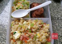 香肠炒饭的做法图解5