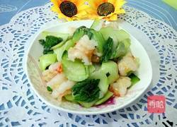 清炒虾仁油菜的做法图解8