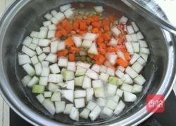 冬瓜双豆的做法图解5