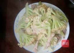 猪肉炒菜花的做法图解6