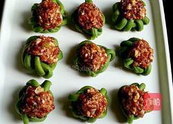 团团圆圆（豇豆酿肉）的做法图解9