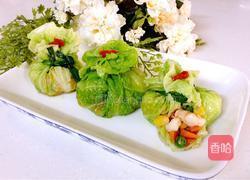 鲜虾翡翠黄金包的做法图解15