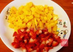 草莓芒果千层的做法图解6