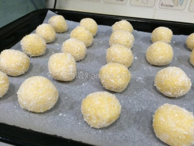 放进预热好的烤箱中层，上下火，175度，20分钟左右。根据各自烤箱实际温度与时间来调整。