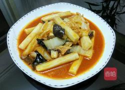 白菜木耳炒年糕的做法图解6