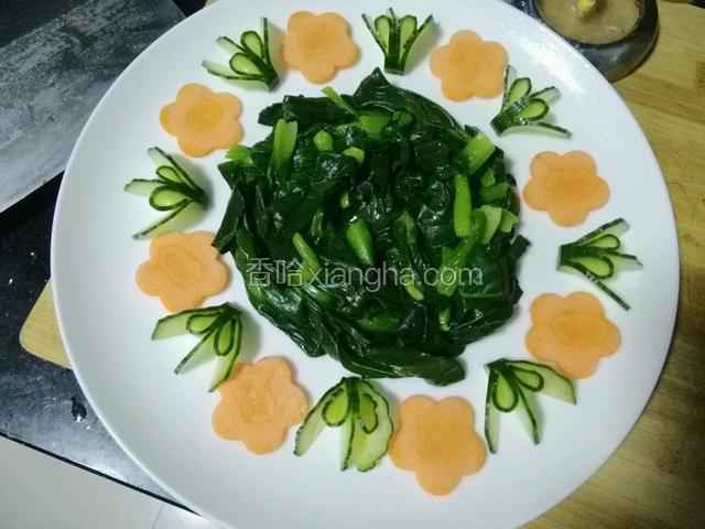 配菜摆盘