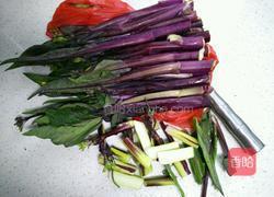 清炒红菜苔的做法图解1